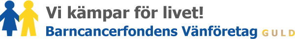 Barncancerfonden - vänföretag guld
